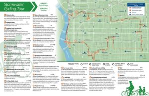 図1　"Stormwater Cycling Tour"ではポートランド市のグリーンインフラの各スポットをレンタル自転車で巡ることができる。